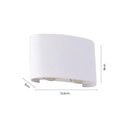 Ver imagem 2 de Arandela Nordecor Ranne 12w Led Bivolt Branco 3000k Luz Amarela 2214