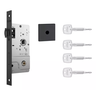 Fechadura Rolete 800 Porta Pivotante Broca 40mm Preto Stam - 1