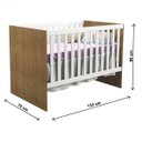 Ver imagem 6 de Quarto de Bebê Completo Guarda-Roupa 3 Portas, Cômoda e Berço Núbia Espresso Móveis