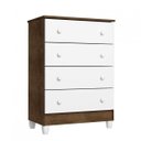 Ver imagem 2 de Quarto de Bebê Completo Guarda-Roupa 3 Portas, Cômoda e Berço Núbia Espresso Móveis