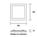 Ver imagem 2 de Painel de Led Blumenau Quadrado de Embutir 32W Bivolt 3000K Luz Amarela