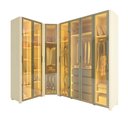 Ver imagem 5 de Guarda-Roupa Modulado Reflecta 7 Portas 260cm x 240cm Mod 016 100% MDF Innova Bege/Off White