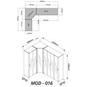 Ver imagem 4 de Guarda-roupa Modulado Reflecta 7 Portas 260cm X 240cm Mod 016 100% Mdf Innova