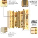 Ver imagem 7 de Guarda-roupa Modulado Reflecta 7 Portas 260cm X 240cm Mod 016 100% Mdf Innova