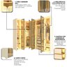 Guarda-roupa Modulado Reflecta 7 Portas 260cm X 240cm Mod 016 100% Mdf Innova - 6
