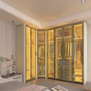 Ver mais imagens de Guarda-roupa Modulado Reflecta 7 Portas 260cm X 240cm Mod 016 100% Mdf Innova