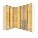 Ver imagem 3 de Guarda-Roupa Modulado Reflecta 7 Portas 260cm x 240cm Mod 016 100% MDF Innova Bege/Off White