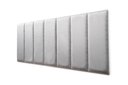 Ver imagem 1 de Placas Cabeceira Modulada Adesiva Casal Estofada 140cm x 60cm Kit 7 Placas - Suede Cinza