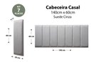 Ver imagem 2 de Placas Cabeceira Modulada Adesiva Casal Estofada 140cm x 60cm Kit 7 Placas - Suede Cinza