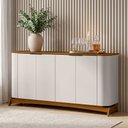 Ver imagem 3 de Aparador Buffet para Sala de Jantar 160cm Verbena N01 Off White Ypê - Lyam Decor