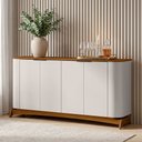 Ver imagem 2 de Aparador Buffet para Sala de Jantar 160cm Verbena N01 Off White Ypê - Lyam Decor
