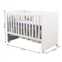 Ver imagem 6 de Quarto de Bebê Completo com berço, Guarda-roupa 3 Portas e Comoda 4 Gavetas Lidi