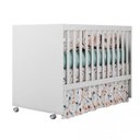 Ver imagem 3 de Quarto de Bebê Completo com berço, Guarda-roupa 3 Portas e Comoda 4 Gavetas Lidi