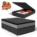 Ver imagem 2 de Cama Box Baú com Colchão de Molas Ensacadas Pillow Top Umaflex Vitta Casal 138cm