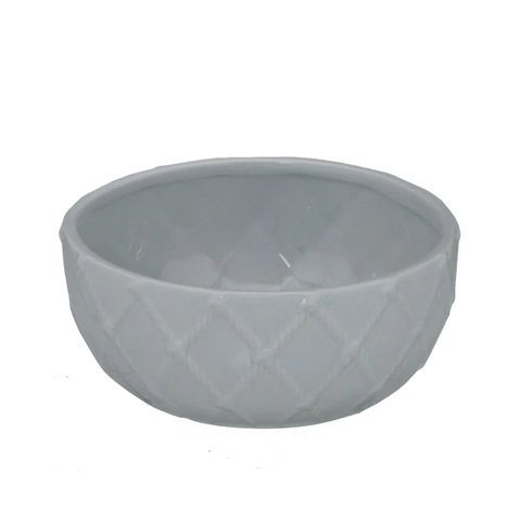 Vaso Decorativo Bacia Cerâmica Trabalhada 17,5x7,4 cm Fendi Mabruk 662006