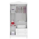 Ver imagem 3 de Quarto de Bebê Com Berço, Guarda-roupa 3 Portas e Cômoda Fraldário Gabi