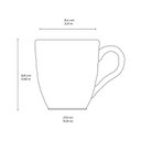 Ver imagem 3 de Jogo de 4 Canecas Arauco 273ml Verde Xícara de Chá Cerâmica Porto Brasil