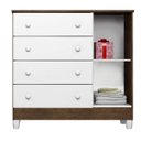 Ver imagem 2 de Quarto de Bebê Com Berço, Guarda-roupa 3 Portas e Cômoda Fraldário Gabi