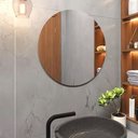 Ver imagem 1 de Espelho Redondo Decorativo Lapidado - 50cm