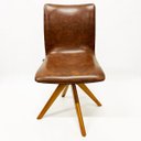 Ver imagem 2 de Cadeira para Jantar Amanda cor Whisky base Madeira nobre Giratória