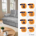 Ver imagem 4 de Sofá Retrátil Reclinável America 2,30m Suede