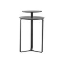 Ver imagem 4 de Mesa de Centro Dois Tampos Chanfrada Orgânica 44cm Pé Metal 28022 Artesano