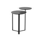 Ver imagem 5 de Mesa de Centro Dois Tampos Chanfrada Orgânica 44cm Pé Metal 28022 Artesano
