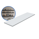 Ver imagem 2 de 1 Prateleira Branca 70X20 Com Suporte Flutuante Mdf Organizadora Decoração Cozinha Quarto Banheiro