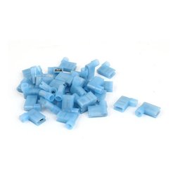 Kit Terminal Elétrico Bandeira Fêmea Isolado 0,5 a 6mm 50pçs - 8