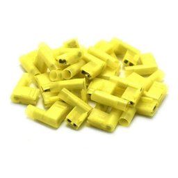 Kit Terminal Elétrico Bandeira Fêmea Isolado 0,5 a 6mm 50pçs - 9