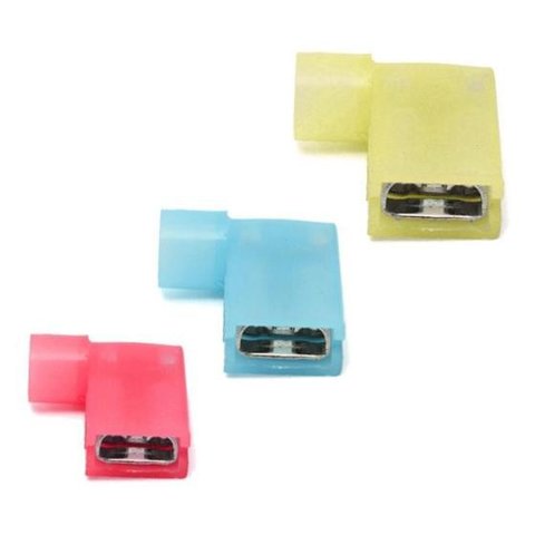 Kit Terminal Elétrico Bandeira Fêmea Isolado 0,5 a 6mm 50pçs