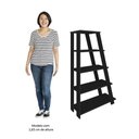 Ver imagem 4 de Kit 2 Estante Multiuso Decorativa 5 Prateleiras Stela A06 Preto - Mpozenato