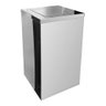 Kit 4 Lixeira Inox Quadrada com Tampa Vai-vem 50l Inox - 1