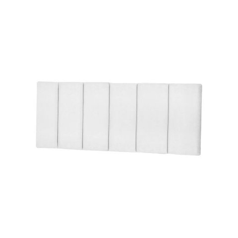 Cabeceira Elegante para Cama Box 200cm Branco Corino