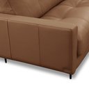 Ver imagem 5 de Sofá 3 Lugares Tributo H Chaise Direita Couro Camel