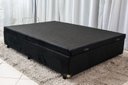 Ver imagem 2 de Cama Box Baú Casal Sintético Preto 38x138x188