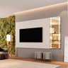 Painel Vitrum 218 com Espelho Led Mavaular Off White - 3