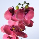 Ver imagem 3 de Arranjo de Orquídea Artificial Goiaba em Vaso Nude