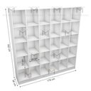 Ver imagem 2 de ARMÁRIO COLMÉIA 5X6 NICHOS 100%MDF M56.2020.B (LOJA,CLOSET) MUNDI MOVEIS