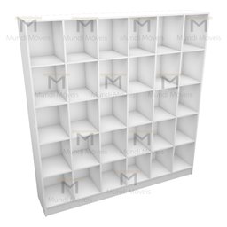 ARMÁRIO COLMÉIA 5X6 NICHOS 100%MDF M56.2020.B (LOJA,CLOSET) MUNDI MOVEIS - 4