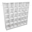 Ver imagem 4 de ARMÁRIO COLMÉIA 5X6 NICHOS 100%MDF M56.2020.B (LOJA,CLOSET) MUNDI MOVEIS