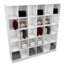 ARMÁRIO COLMÉIA 5X6 NICHOS 100%MDF M56.2020.B (LOJA,CLOSET) MUNDI MOVEIS - 1