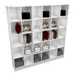 ARMÁRIO COLMÉIA 5X6 NICHOS 100%MDF M56.2020.B (LOJA,CLOSET) MUNDI MOVEIS - 6