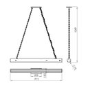 Ver imagem 5 de Luminária Pendente Canada em Madeira de Demolição com Corrente e Led 36w