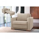 Ver imagem 3 de Poltrona Cama Hermes Luxo Castellar Móbile Linho Bege Claro