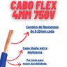 fio cabo flexivel 4mmrolo 100 metros MAXTOP:amarelo - 11