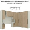 Ver mais imagens de Quarto Casal Modulado 6 Pecas Seletto Areia Jequitiba Henn Areia Jequitiba