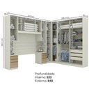 Ver imagem 3 de Quarto Casal Modulado 6 Pecas Seletto Areia Jequitiba Henn Areia Jequitiba
