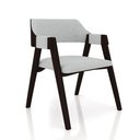 Ver imagem 2 de Kit 4 Cadeiras Sala de Jantar e Jogos Carteados Madeira Maciça Poker Linho Cinza/tabaco G42 - Gran B