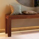 Ver mais imagens de Mesa Madeira 180cm e 2 Bancos 150cm Floris Castanho F07 - Mpozenato